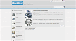 Desktop Screenshot of eurogast.hr